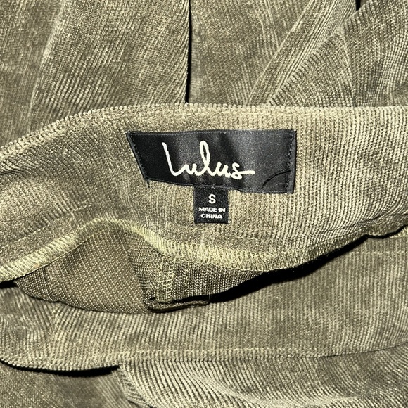 Lulus Doing My Thing Olive Green Corduroy Trumpet Hem Midi Skirt - Picture 5 of 7